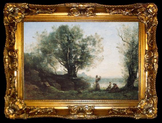 framed  Jean-Baptiste-Camille Corot Orpheus Lamenting Eurydice, ta009-2